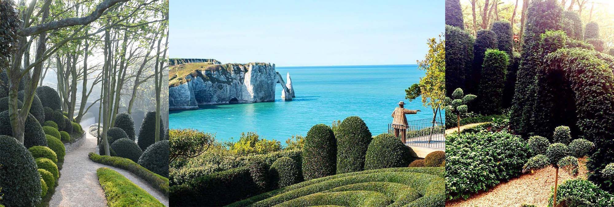 Die Étretat-Gärten in Normandie, Frankreich, mit Pflanzen der Baumschule Lorenz von Ehren.